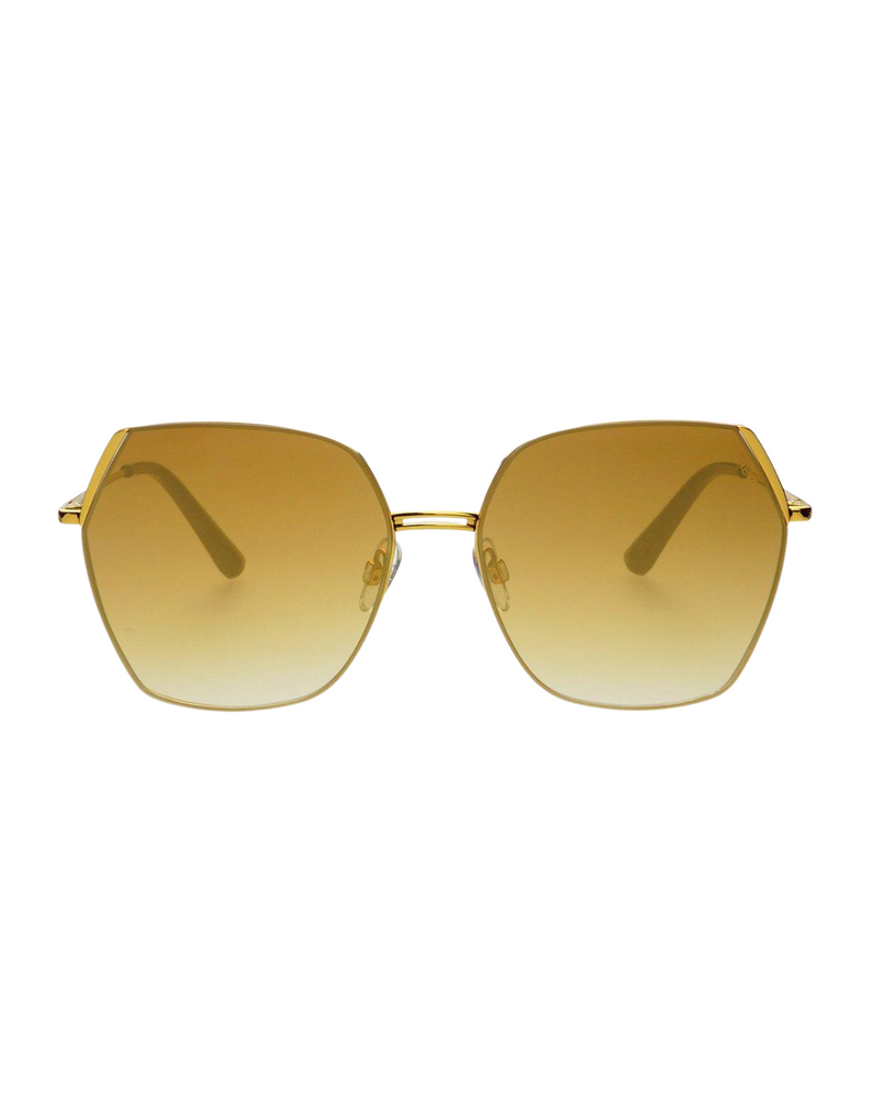 Chelsie Gold Mirror Sunglasses