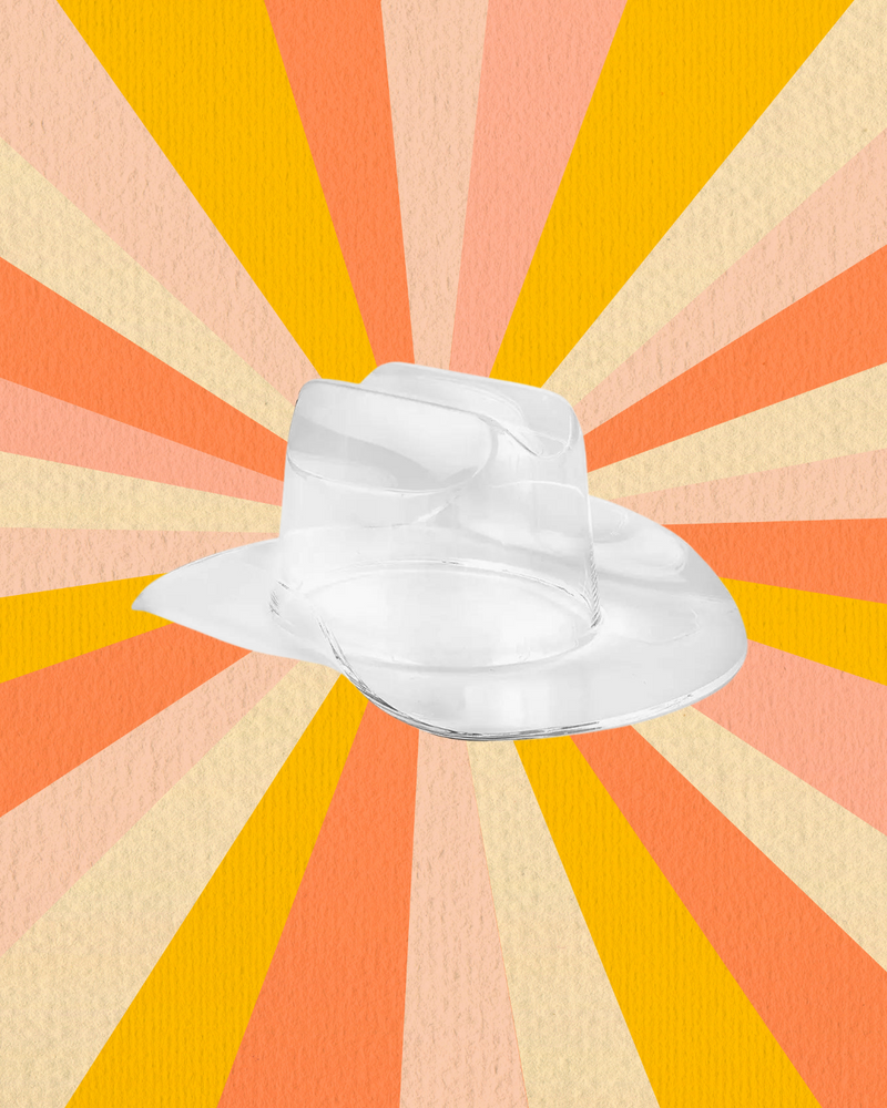 Clear Cowboy Hat Bowl