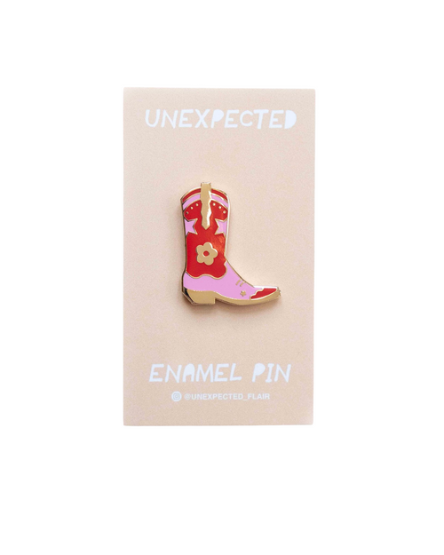 Cowgirl Boot Enamel Pin