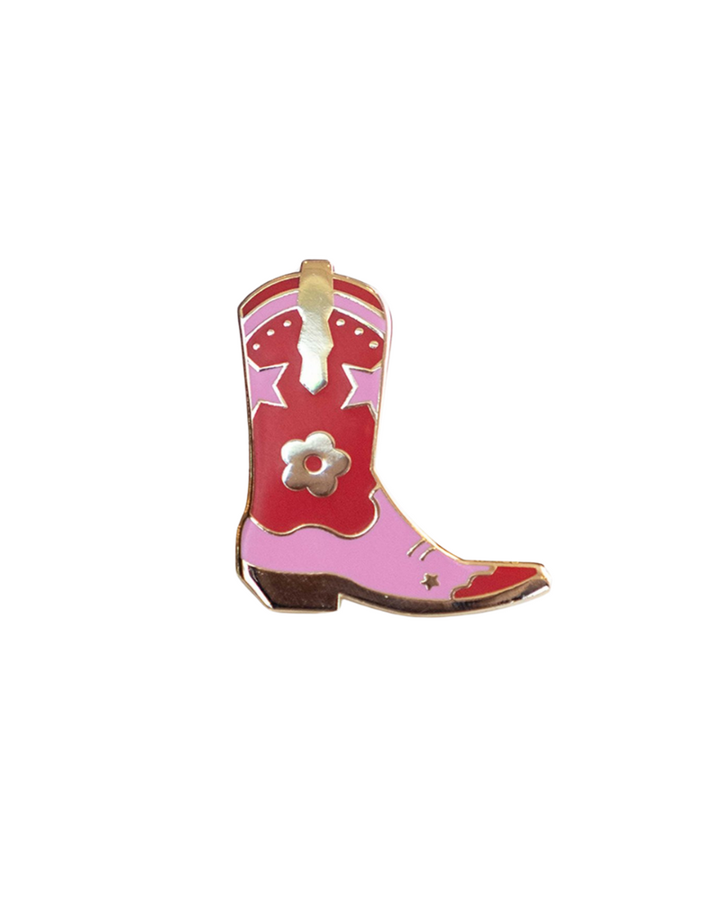 Cowgirl Boot Enamel Pin