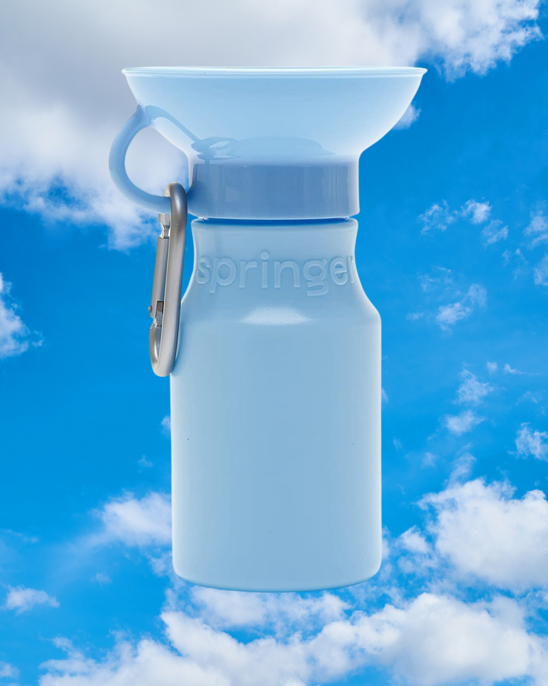 Dog Travel Water Bottle 15oz Sky Blue