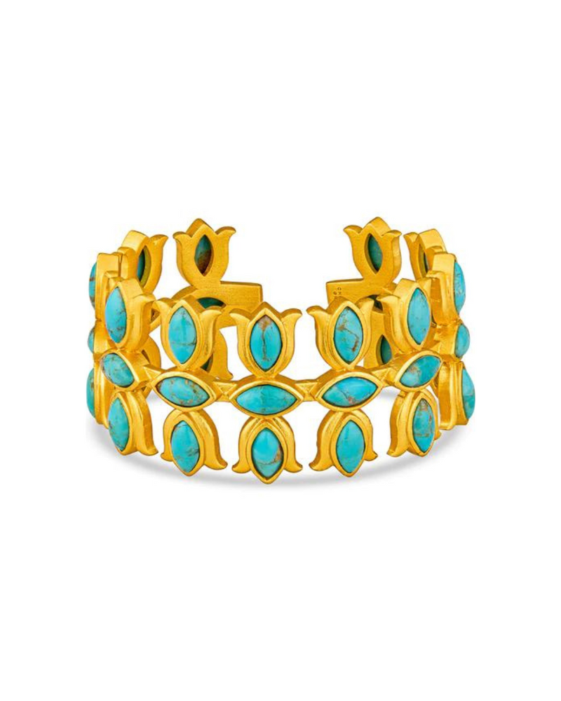 Flower Crown Cuff Turquoise