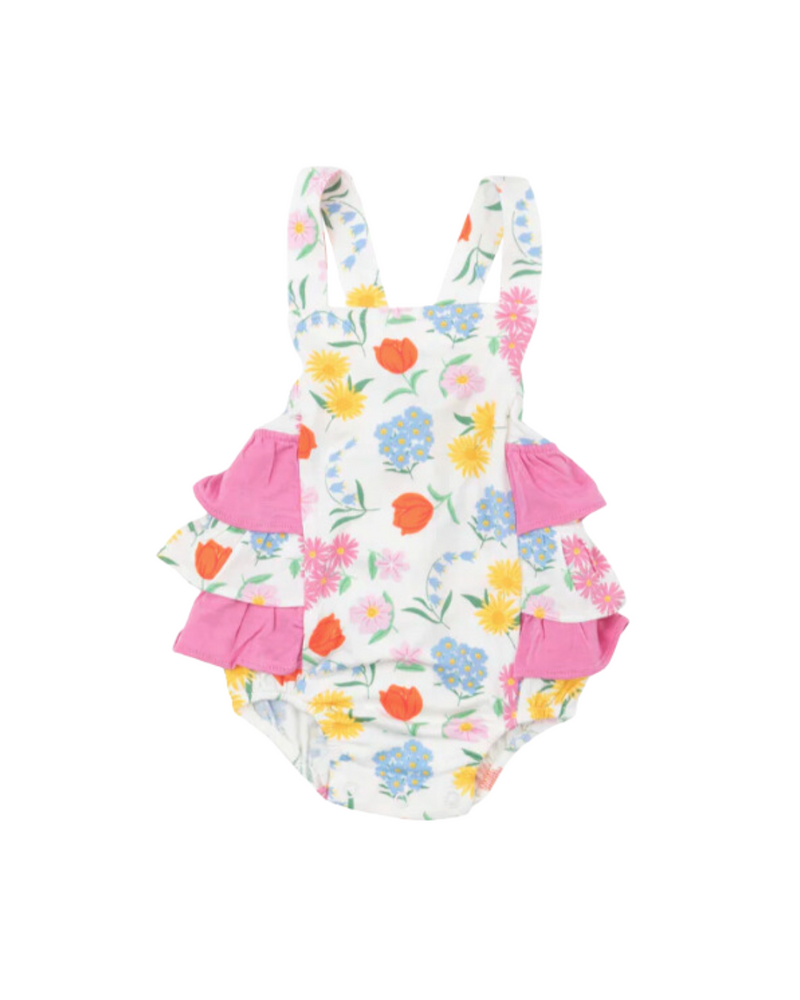 Freshly Picked Floral Ruffle Sunsuit