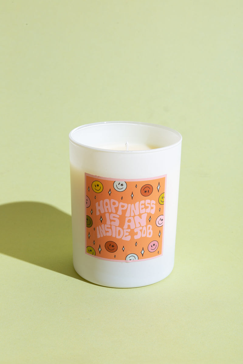 Happiness Is An Inside Job Candle