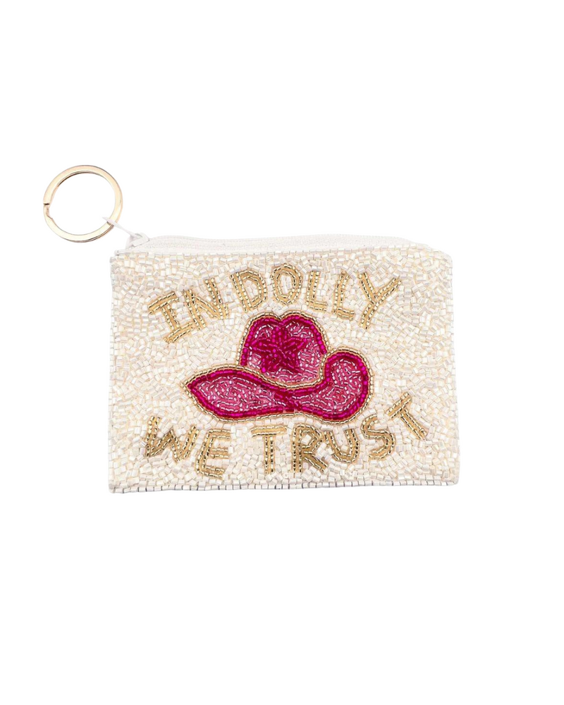 In Dolly We Trust Keychain Pouch