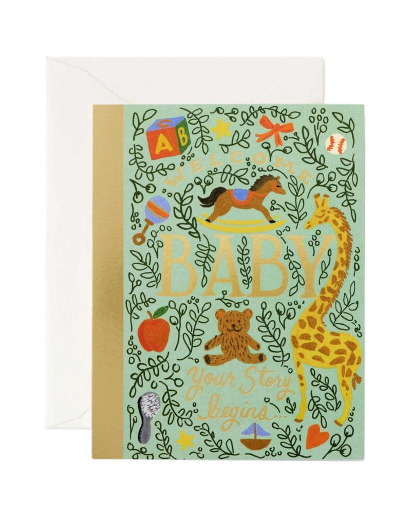 Story Book Baby Card