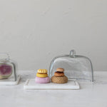 Marble And Glass Cloche Bread Cover