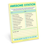 Awesome Citation Nifty Note Pad