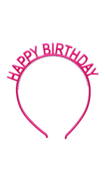 Pink Happy Birthday Headband