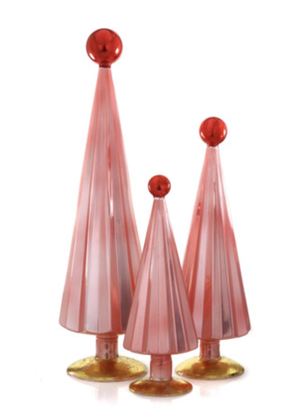 Pleated Tree Pink Red M