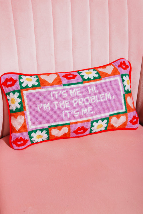 Its Me Needlepoint Pillow