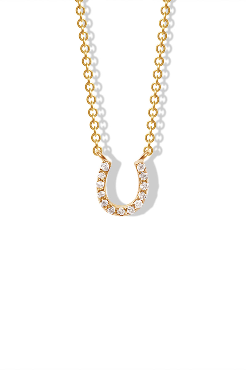 14K BG Horseshoe Necklace