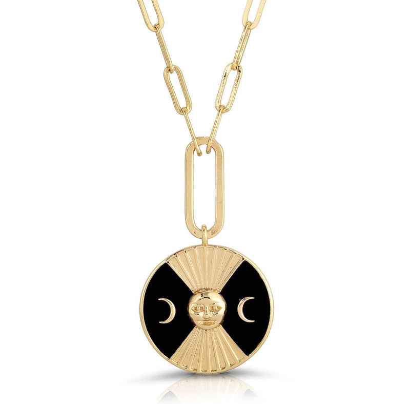 Moonage Drop Necklace Onyx